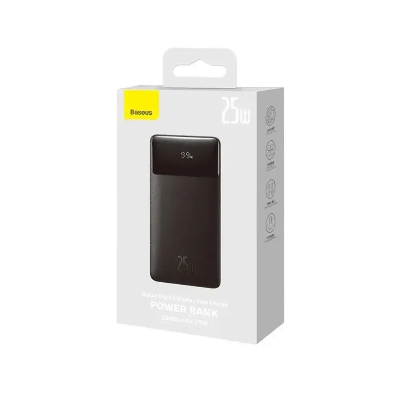 جعبه پاور بانک باسئوس مدل Bipow Digital Display Fast Charge
